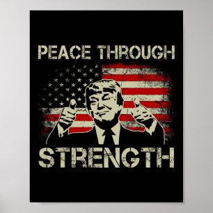 Frieden durch Stärke Trump Operation Mitternacht H Poster