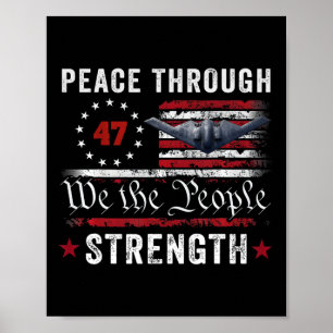 Frieden Durch Stärke Trump Operation Mitternacht H Poster