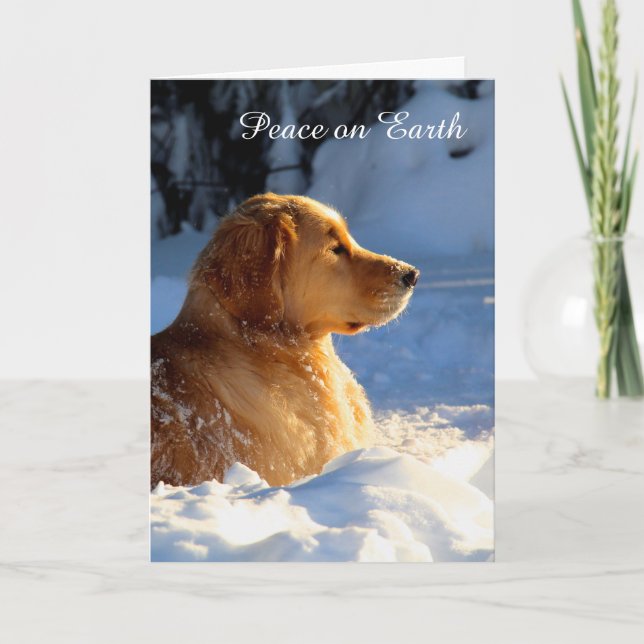 Frieden Feiertagskarte (Vorderseite)