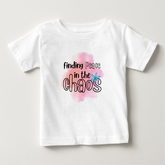 Frieden finden baby t-shirt (Vorderseite)