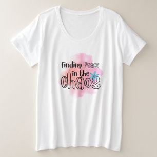Frieden finden große größe T-Shirt