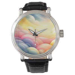 Frieden finden in den Puffy Dreamy Coluds Armbanduhr