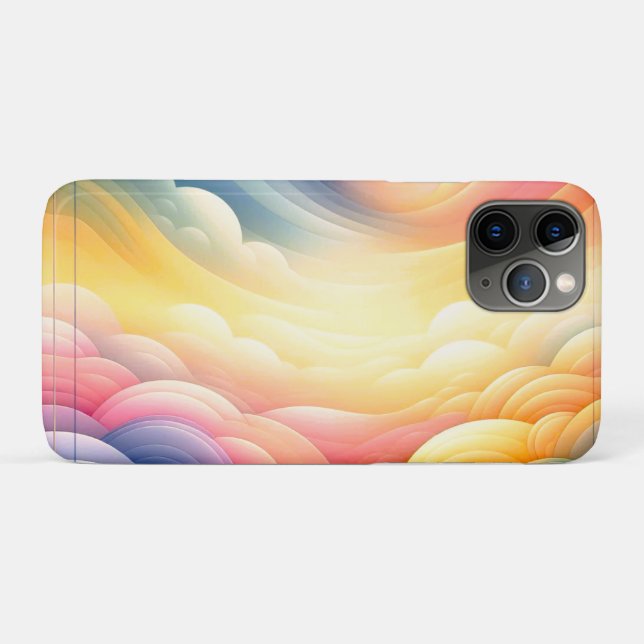 Frieden finden in den Puffy Dreamy Coluds Case-Mate iPhone Hülle (Rückseite (Horizontal))
