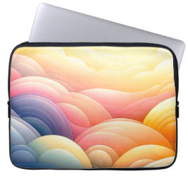 Frieden finden in den Puffy Dreamy Coluds Laptopschutzhülle