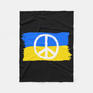 Frieden für die Ukraine 1  Fleecedecke