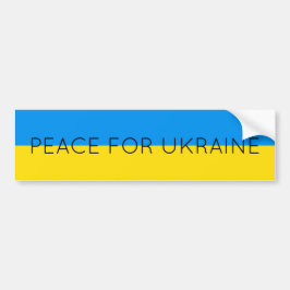Frieden für die Ukraine Einfache minimale ukrainis Autoaufkleber