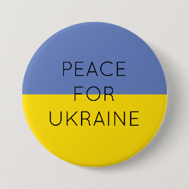Frieden für die Ukraine Einfache minimale ukrainis Button