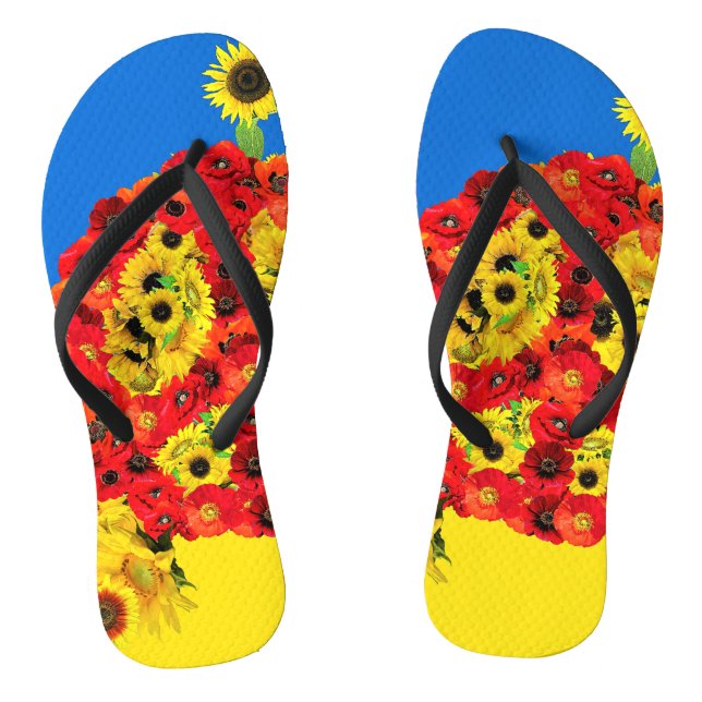 FRIEDEN FÜR DIE UKRAINE! FLIP FLOPS (Fußbett)