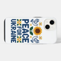 Frieden für die Ukraine Pixel-Volks kunst