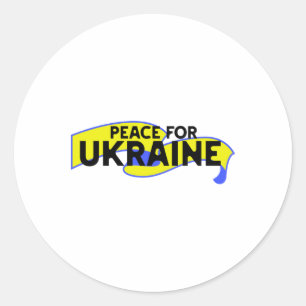Frieden für die Ukraine Runder Aufkleber