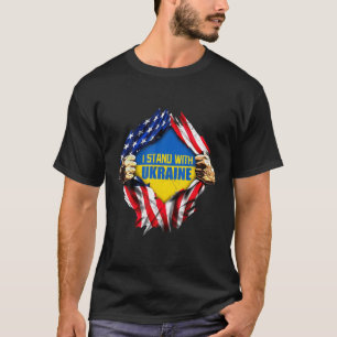 Frieden für die Ukraine Solidarität Frieden Herz U T-Shirt