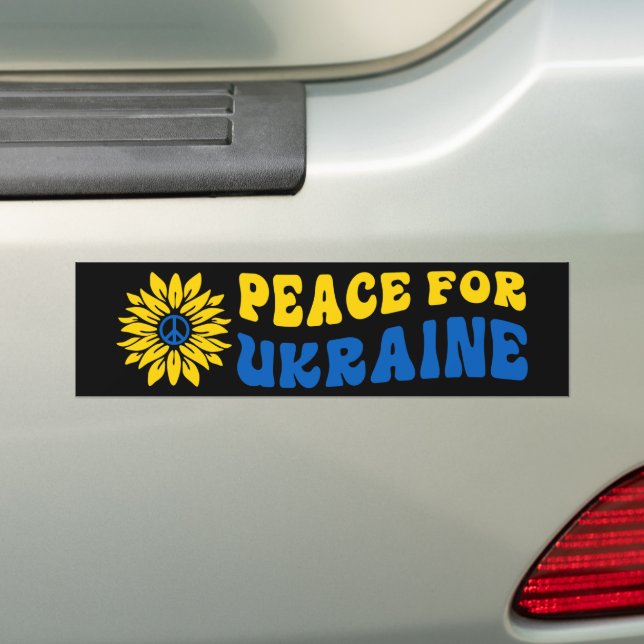 Frieden für die Ukraine Sonnenblumen Autoaufkleber (Auf Auto)