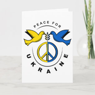 Frieden Für Die Ukraine Taube Ukraine-Flagge Ich S Karte