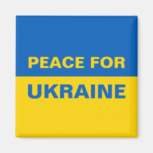 Frieden für die Ukraine - ukrainische Flagge Magnet