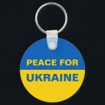 Frieden für die Ukraine - ukrainische Flagge Schlüsselanhänger<br><div class="desc">Frieden für die Ukraine - ukrainische Flagge</div>