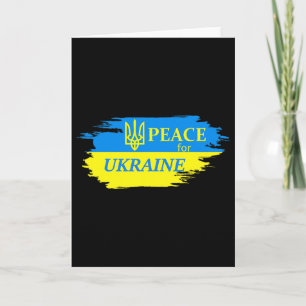Frieden für die Ukraine Ukrainische Flagge Ukraine Karte