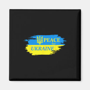 Frieden Für Die Ukraine Ukrainische Flagge Ukraine Magnet
