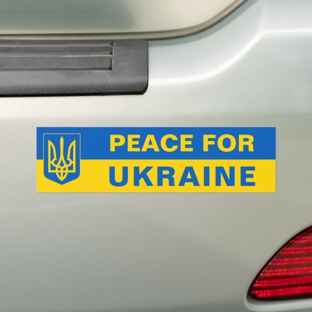 Frieden für die Ukraine - Unterstützung für die uk Autoaufkleber (Auf Auto)