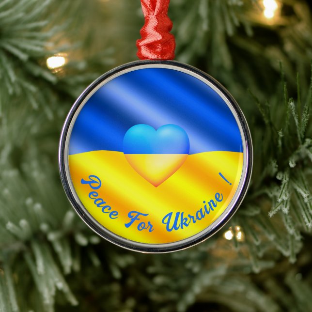 Frieden für die Ukraine Weihnachtsschmuck Ukraine  (Baum)