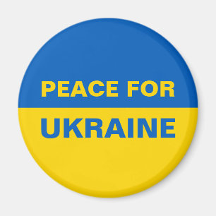 Frieden für die ukrainische Flagge Magnet