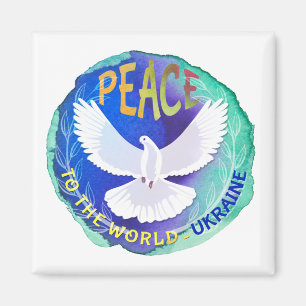 Frieden für die Welt - Ukraine Magnet