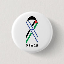 Frieden für Israel und Palästina Flaggenband weiß