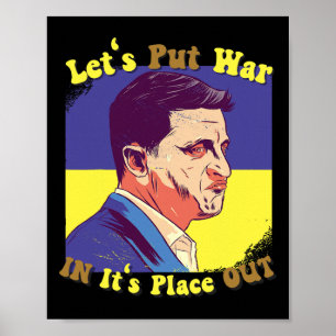 Frieden für Ukrainer Lasst uns den Krieg an seinen Poster