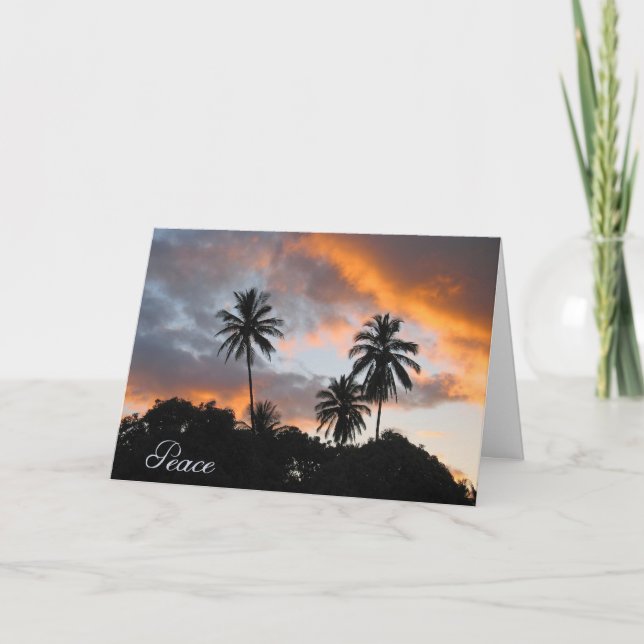 Frieden - gesund werden/ermutigen karte (Vorderseite)