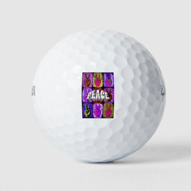 Frieden Golfball (Vorderseite)