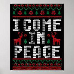 Frieden Ich komme in Frieden Paar passendes hässli Poster