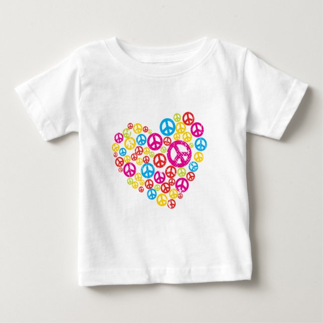 Frieden im Herzen Baby T-shirt (Vorderseite)