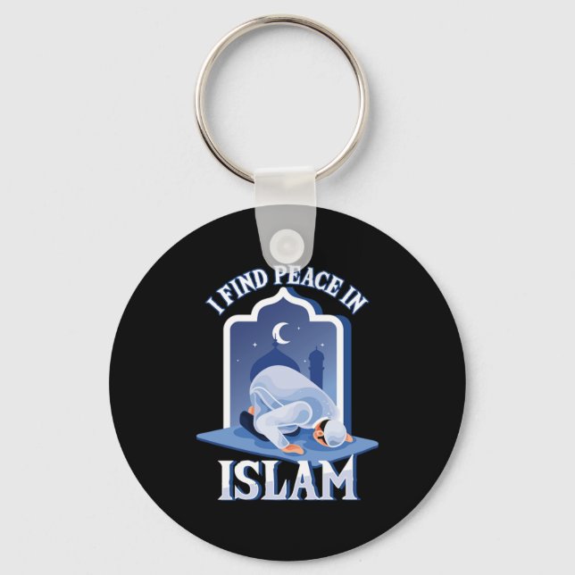 Frieden im Islam Moslem Allahs Gebetsmoschee Namaz Schlüsselanhänger (Vorderseite)
