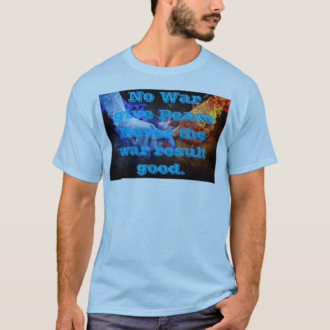 Frieden im Krieg Männer T - Shirt (Vorderseite)