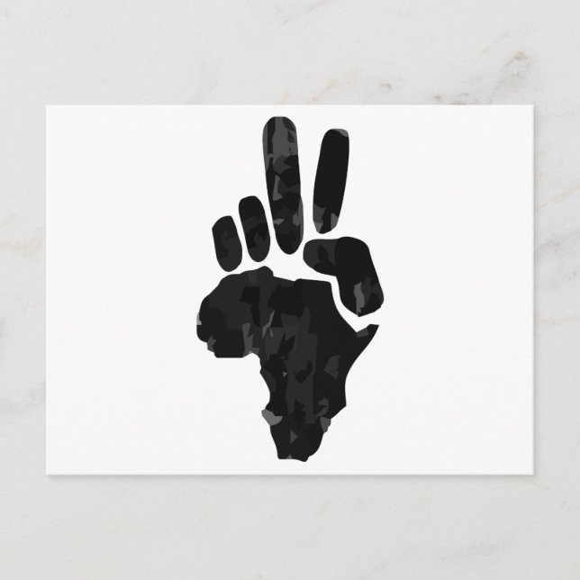 Frieden in Afrika Postkarte (Vorderseite)