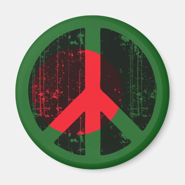 Frieden in Bangladesch Magnet (Vorne)