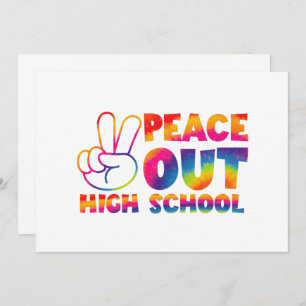 Frieden in der Gefärbte Krawatte der Oberstufe let Einladung