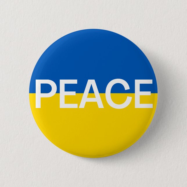 Frieden in der Ukraine Button (Vorderseite)