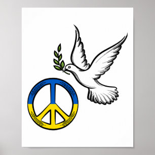 Frieden in der Ukraine Ich stehe mit der Ukraine U Poster