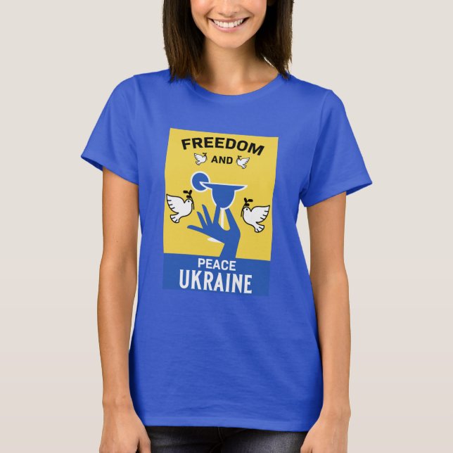 Frieden in der Ukraine - Liebe und Unterstützung d T-Shirt (Vorderseite)