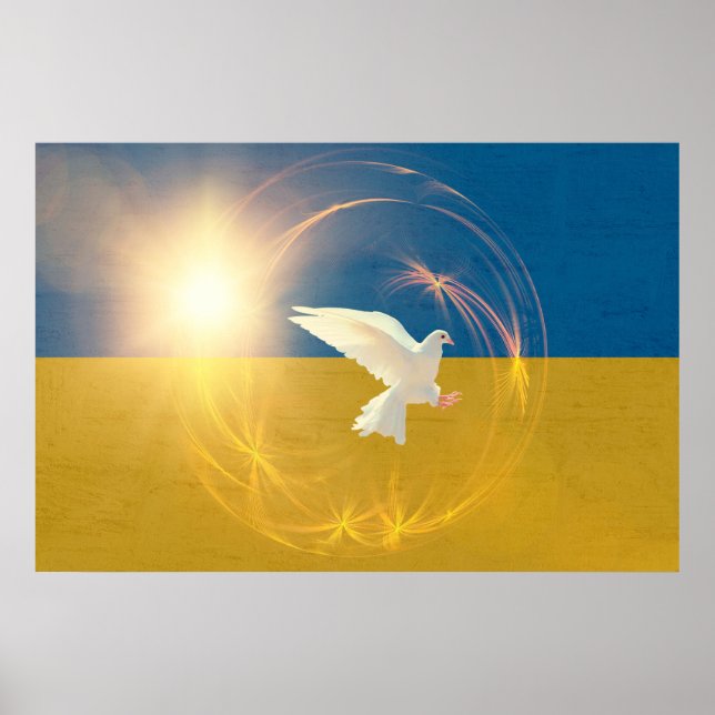 Frieden in der Ukraine Poster (Vorne)