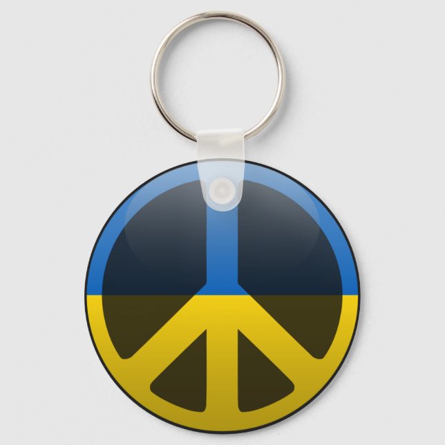 Frieden in der Ukraine Schlüsselanhänger (Vorderseite)