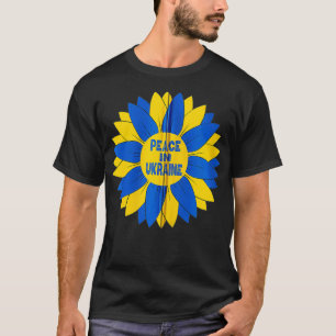 Frieden in der Ukraine Sonnenblumenhemd für Frauen T-Shirt
