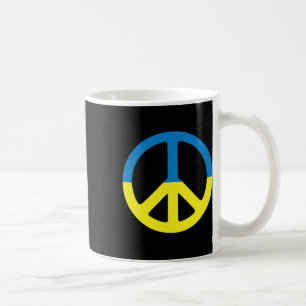 Frieden in der Ukraine. Steht mit der Ukraine. Unt Kaffeetasse