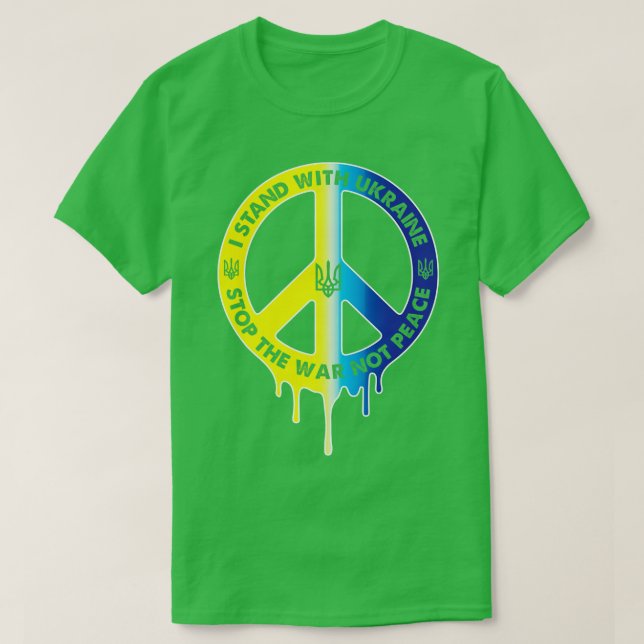 Frieden in der Ukraine T-Shirt (Design vorne)