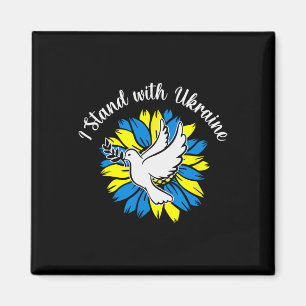 Frieden in der Ukraine Taube Sonnenblume Ukraine Magnet