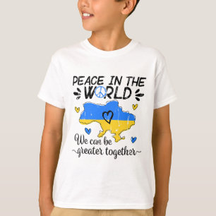 Frieden in der Welt, wir können zusammen größer se T-Shirt