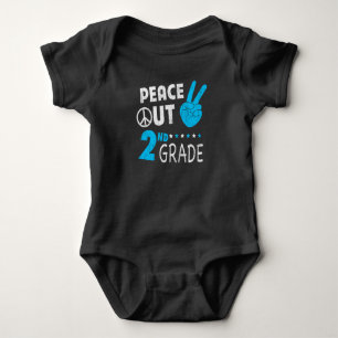 Frieden in der zweiten Klasse zurück zum Schullehr Baby Strampler