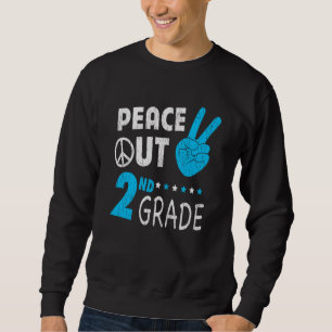 Frieden in der zweiten Klasse zurück zum Schullehr Sweatshirt