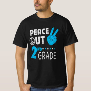 Frieden in der zweiten Klasse zurück zum Schullehr T-Shirt