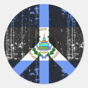 Frieden in El Salvador Runder Aufkleber